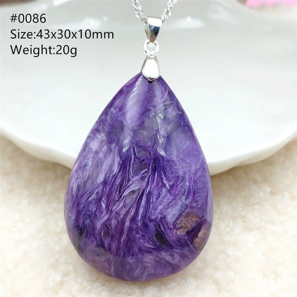 Purple Charoite Pendant-ToShay.org