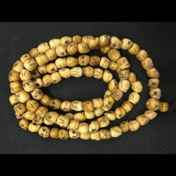 Tibetan Bone Skull Bead Mala-ToShay.org