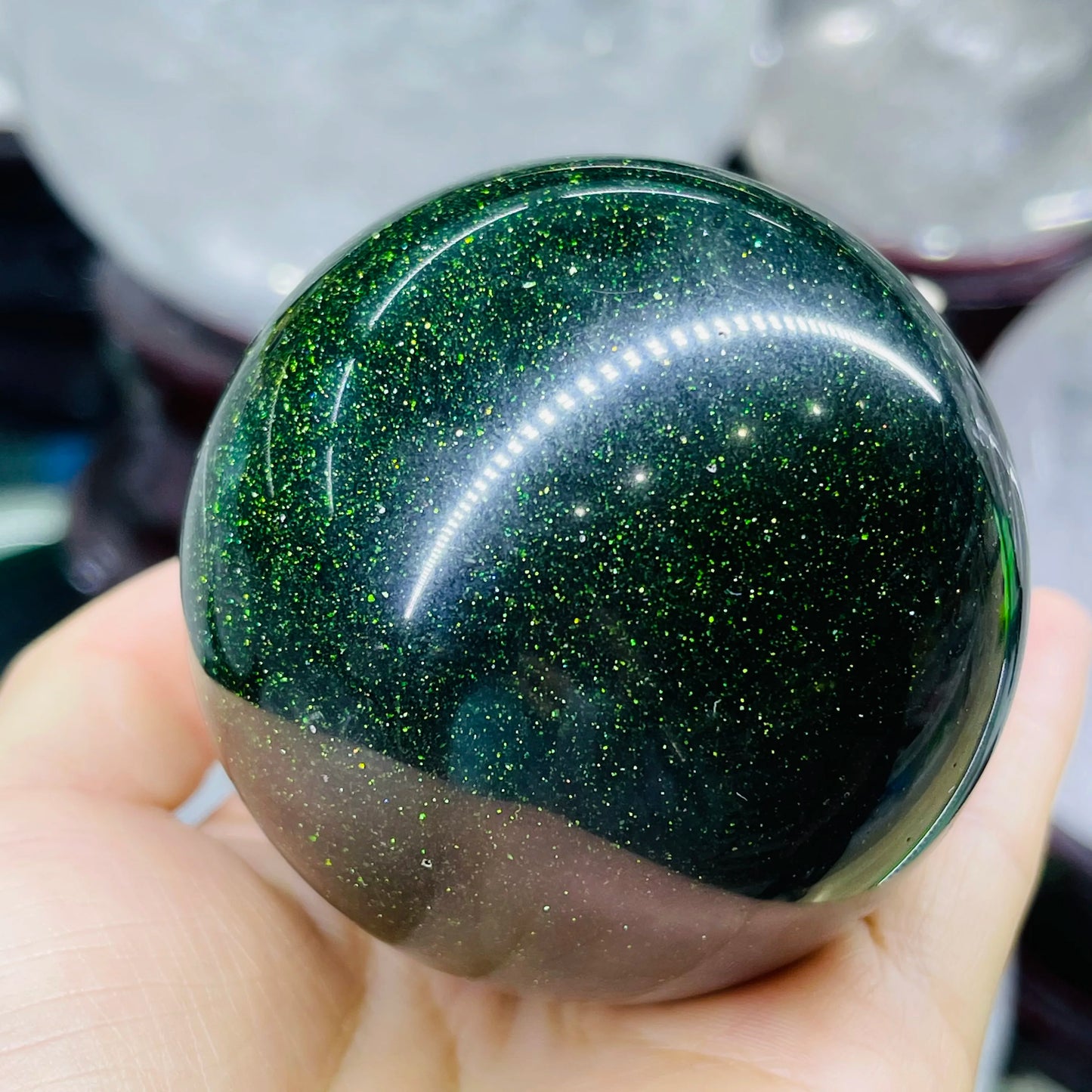 Green Goldstone Ball-ToShay.org