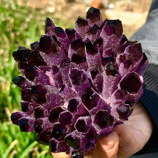Purple Quartz Crystal Cluster-ToShay.org