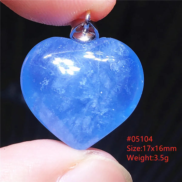 Blue Aquamarine Crystal Pendant-ToShay.org