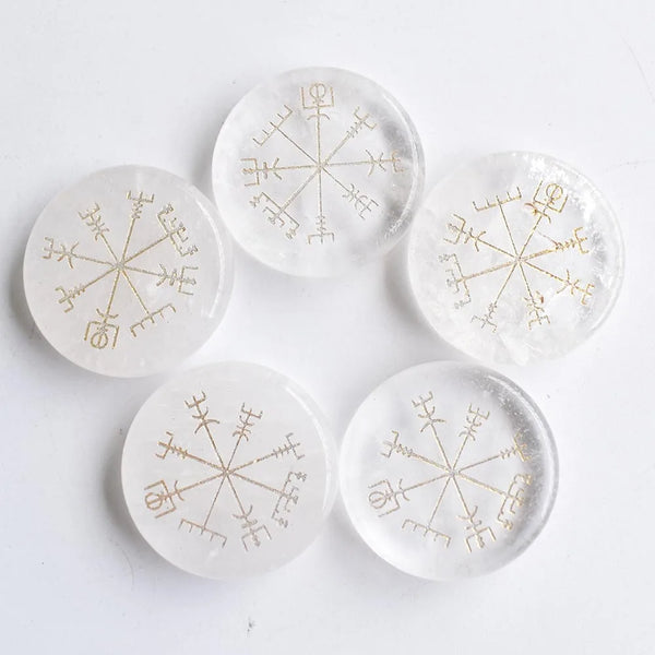 Crystal Compass Palm Stones-ToShay.org