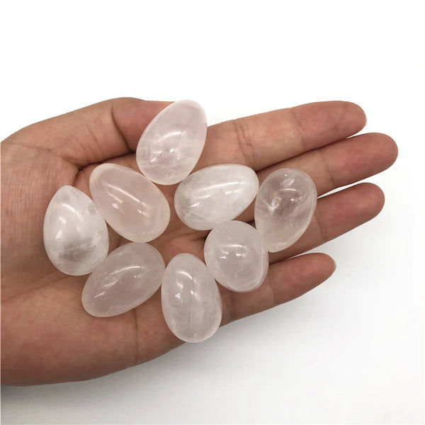 White Quartz Crystal Eggs-ToShay.org
