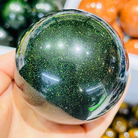 Green Goldstone Ball-ToShay.org