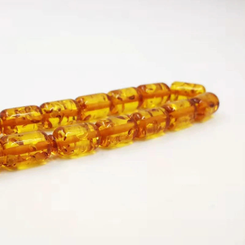 Yellow Bubble Resin Prayer Beads-ToShay.org
