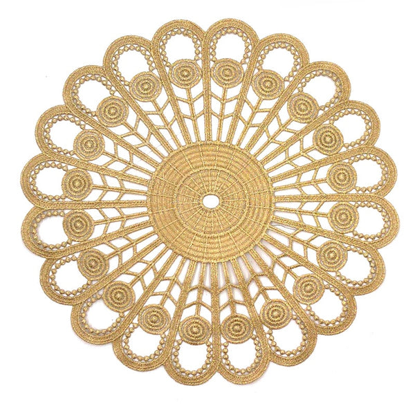 Gold Embroidery Place Mats-ToShay.org