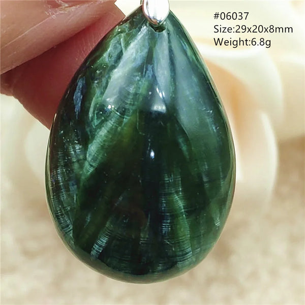 Green Seraphinite Pendant-ToShay.org