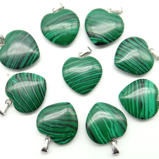 Mixed Crystal Heart Pendants-ToShay.org