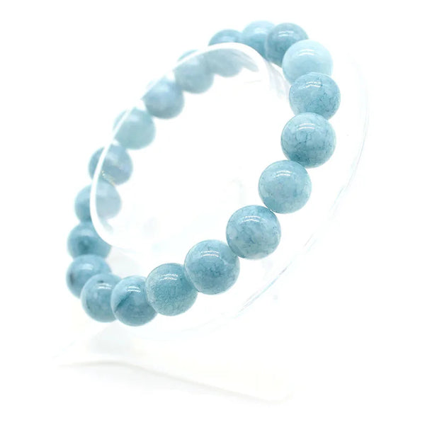 Blue Aquamarine Agate Bracelet-ToShay.org