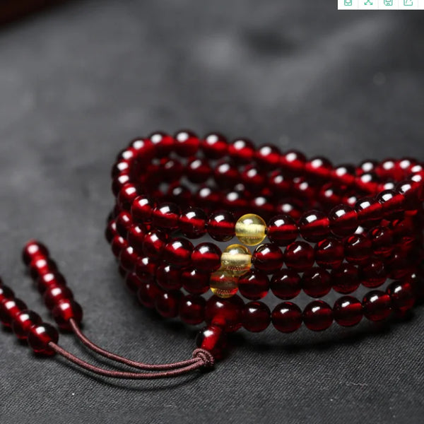 Red Amber Prayer Beads-ToShay.org