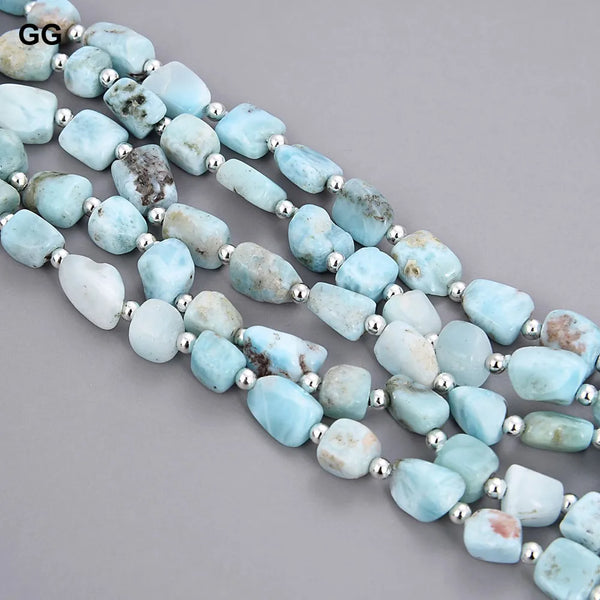 Blue Larimar Bead Bracelet-ToShay.org