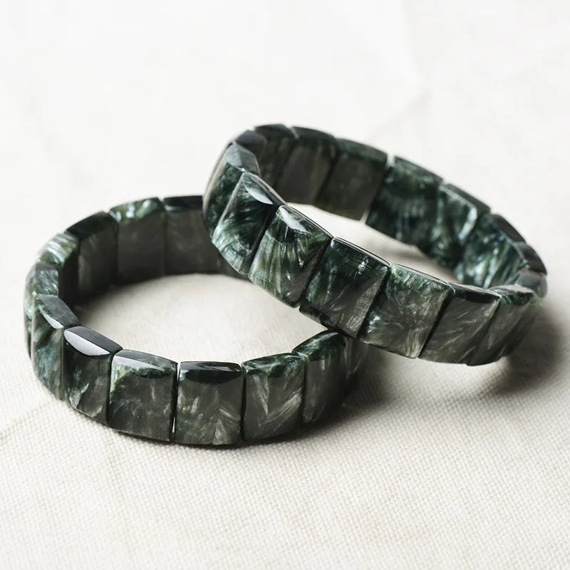 Green Seraphinite Bracelet-ToShay.org
