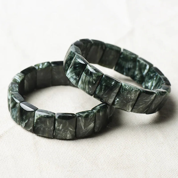 Green Seraphinite Bracelet-ToShay.org