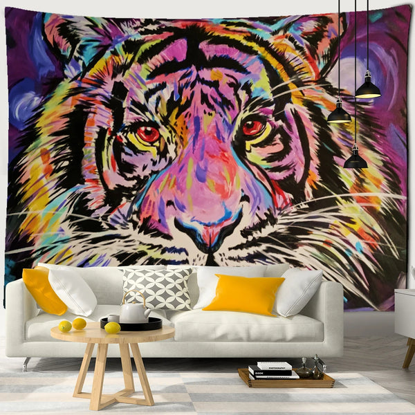 Jungle Cat Art Tapestry-ToShay.org