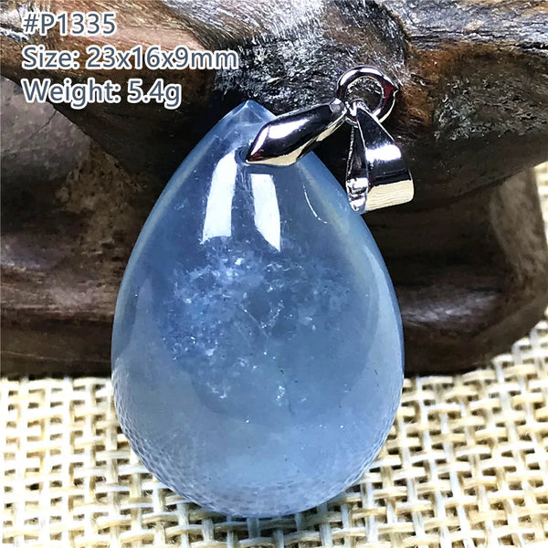 Blue Aquamarine Pendant-ToShay.org