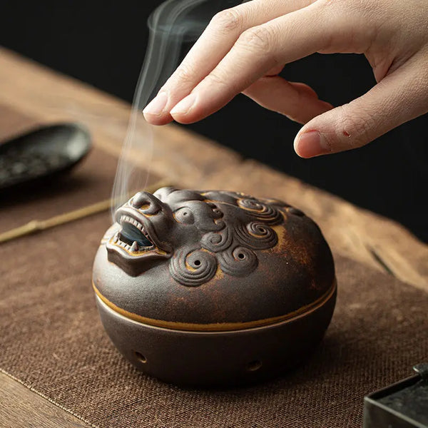 Lion Dragon Incense Holder-ToShay.org
