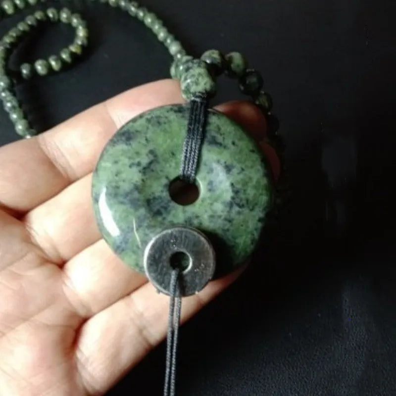 Green Jade Buckle Pendant-ToShay.org