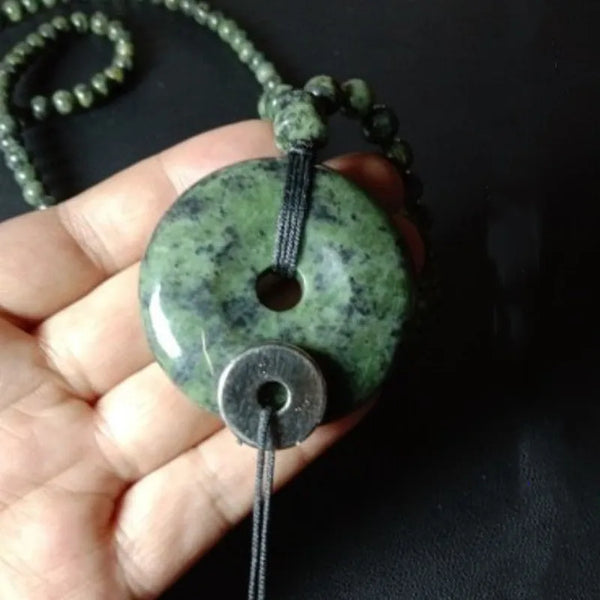 Green Jade Buckle Pendant-ToShay.org