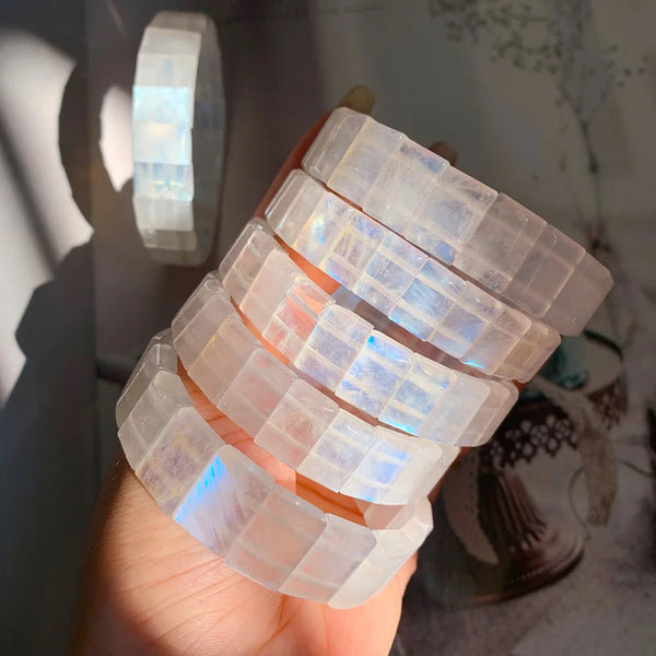 Blue Light Moonstone Bracelet-ToShay.org