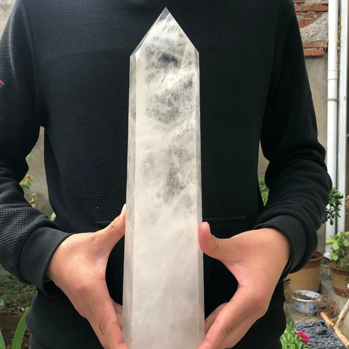 White Quartz Crystal Tower-ToShay.org