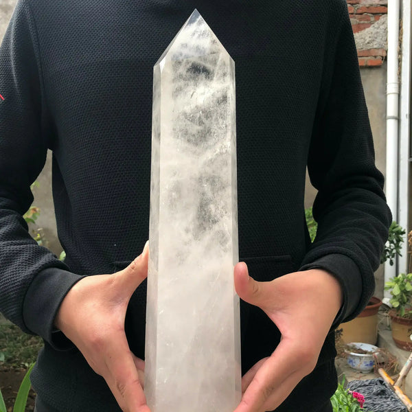 White Quartz Crystal Tower-ToShay.org
