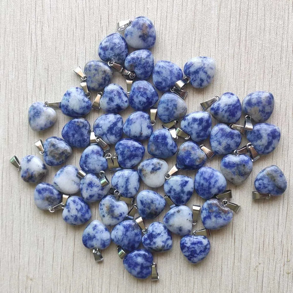 Mixed Crystal Heart Pendants-ToShay.org