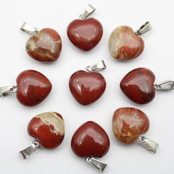 Mixed Crystal Heart Pendants-ToShay.org
