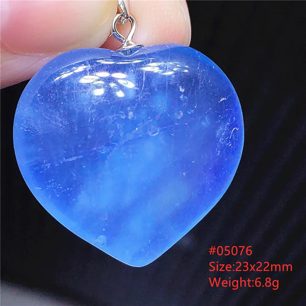Blue Aquamarine Crystal Pendant-ToShay.org