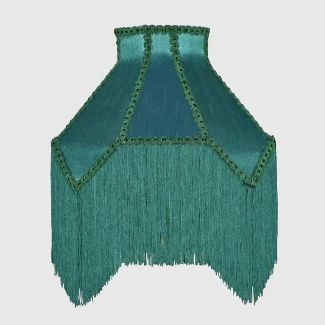 Green Tassels Lampshade-ToShay.org