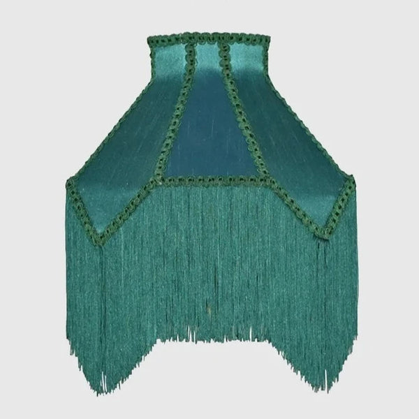 Green Tassels Lampshade-ToShay.org