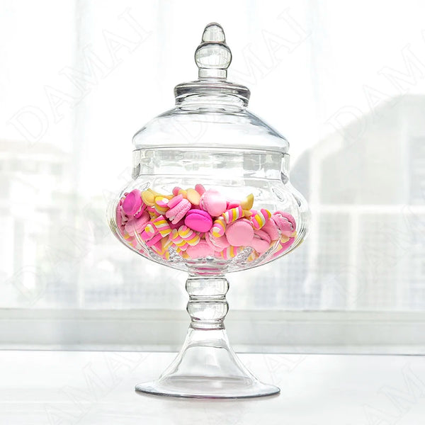 Clear Glass Candy Jar-ToShay.org