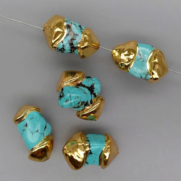 Blue Turquoise Nugget Beads-ToShay.org