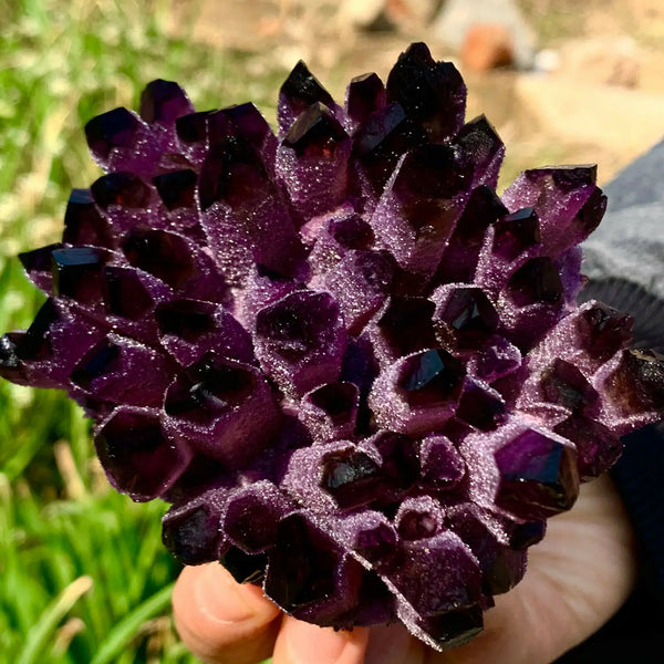 Purple Quartz Crystal Cluster-ToShay.org
