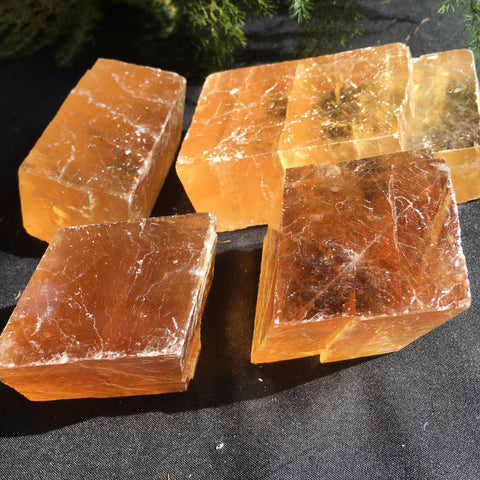 Yellow Optical Calcite Crystal-ToShay.org