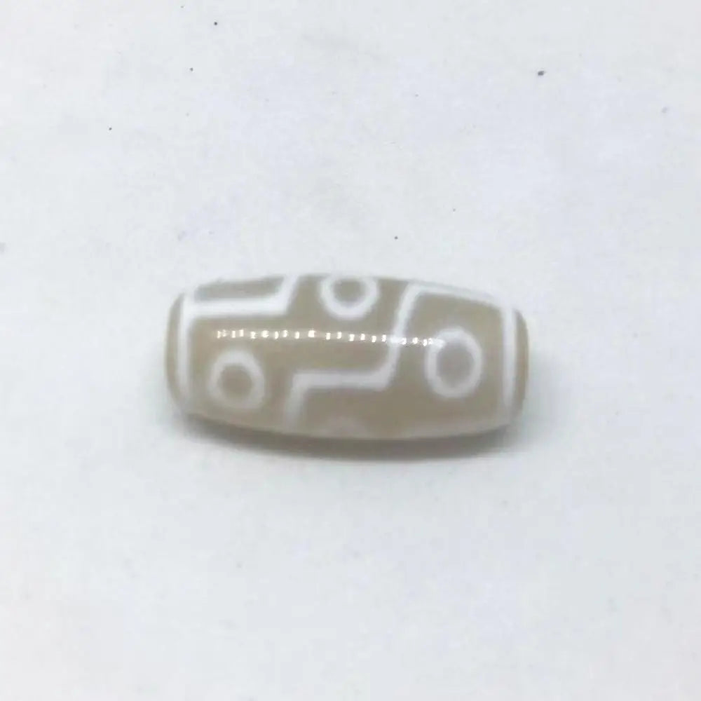 White Agate Dzi Beads-ToShay.org