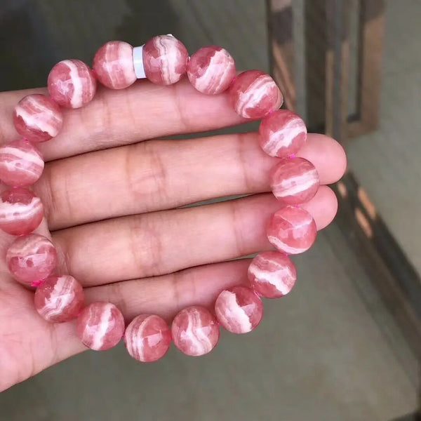 Red Rose Rhodochrosite Bracelet-ToShay.org