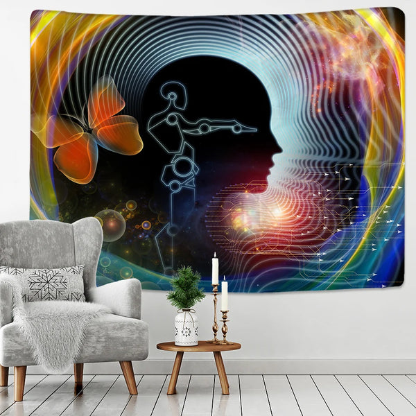 Psychedelic Style Tapestry-ToShay.org