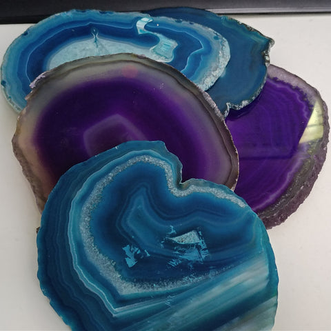 Blue Purple Agate Slice-ToShay.org