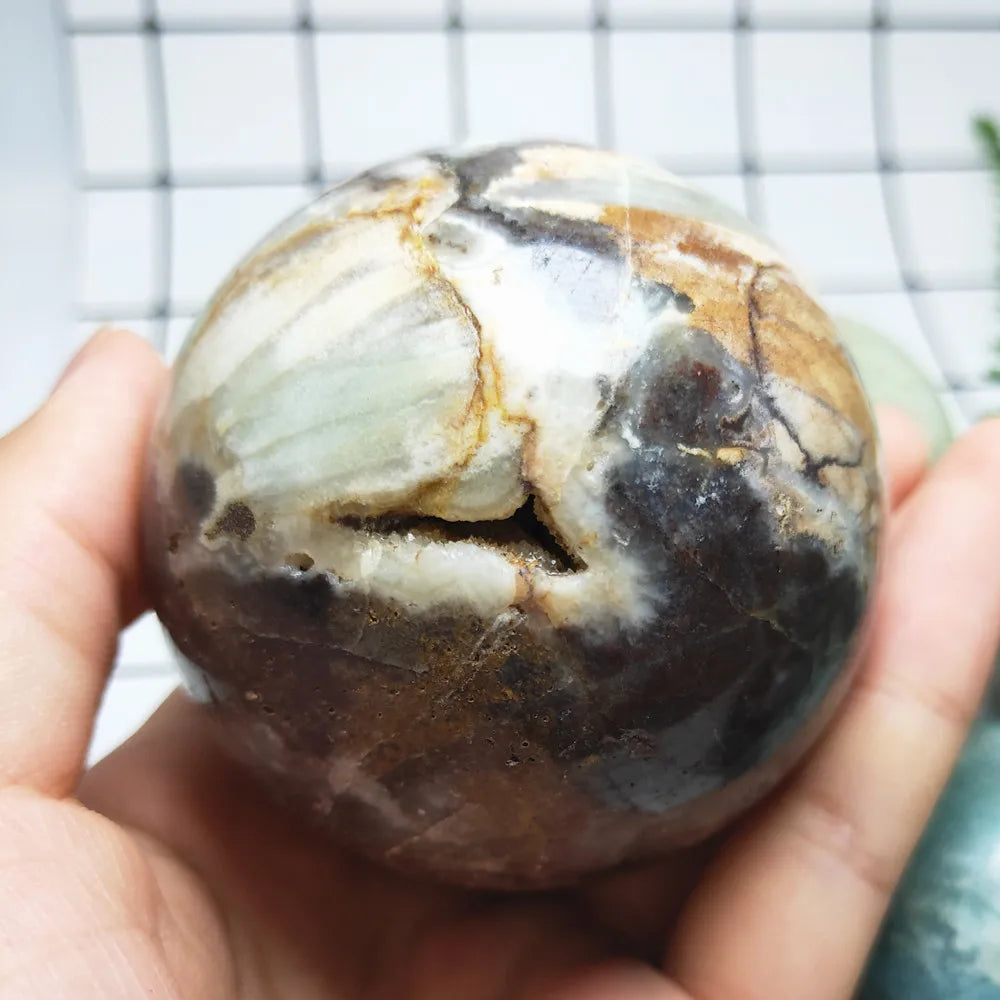 Blue Amazonite Jasper Ball-ToShay.org