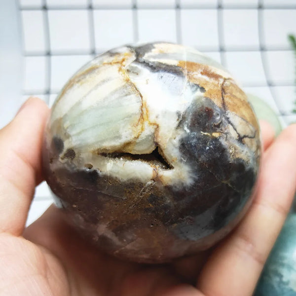 Blue Amazonite Jasper Ball-ToShay.org