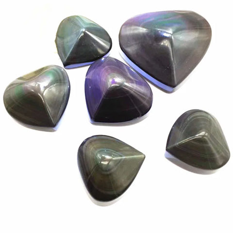 Rainbow Obsidian Heart-ToShay.org