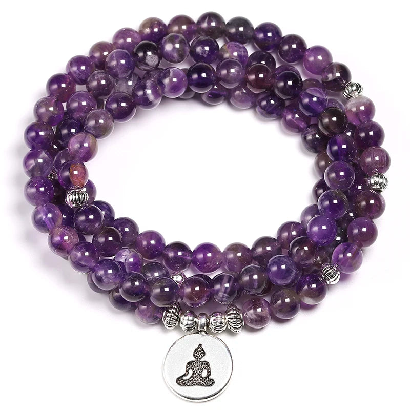 Purple Amethyst Crystal Bracelet-ToShay.org