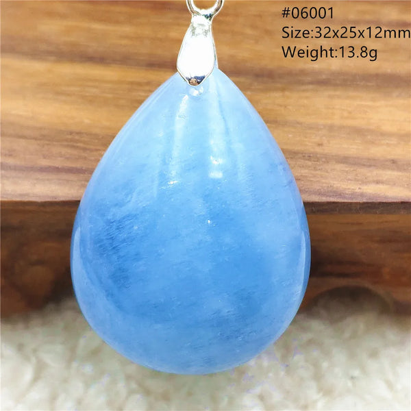 Blue Aquamarine Pendant-ToShay.org