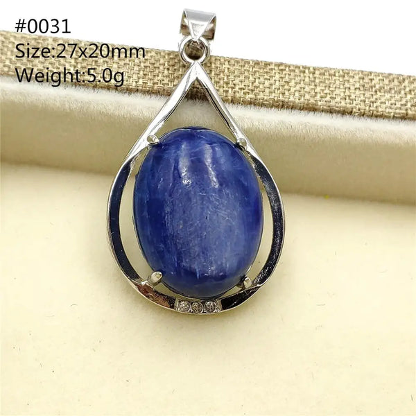 Blue Kyanite Cat Eye Pendant-ToShay.org