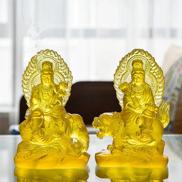 Yellow Manjusri Buddha-ToShay.org