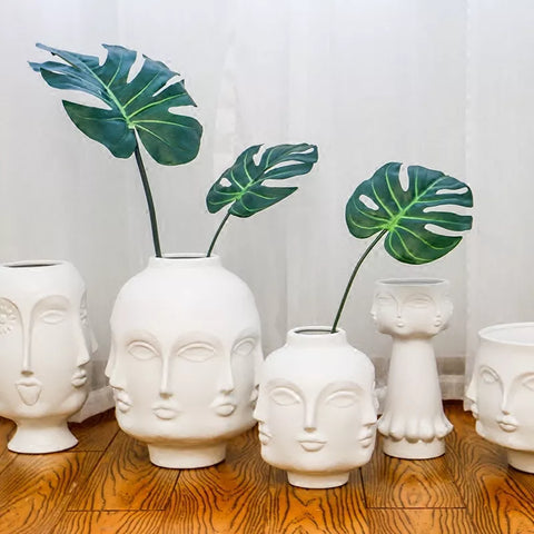 Face Ceramic Vase-ToShay.org