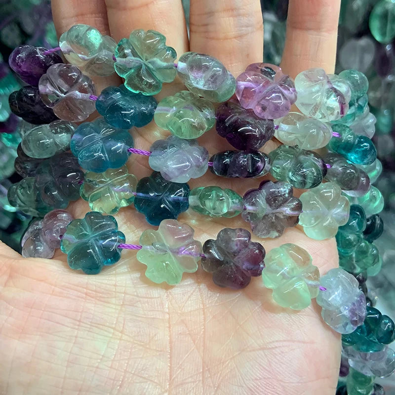 Green Fluorite Four Leaf Clover-ToShay.org