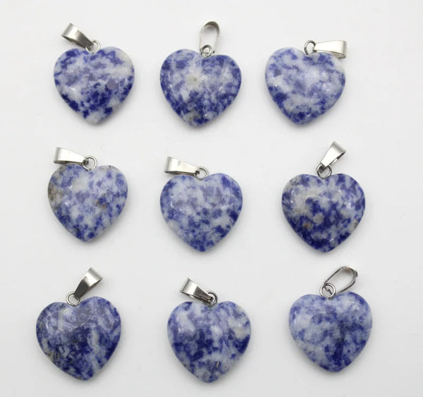 Mixed Crystal Heart Pendants-ToShay.org