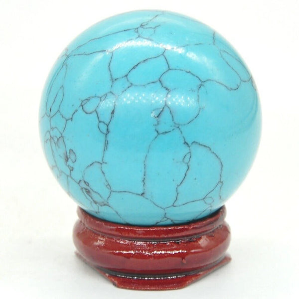 Blue Howlite Turquoise Ball-ToShay.org