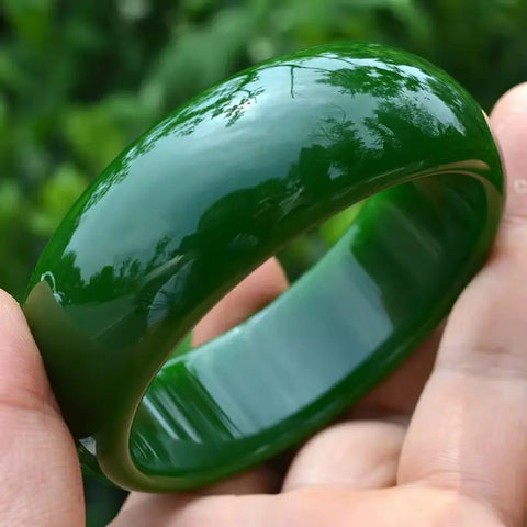 Green Jade Bangle-ToShay.org